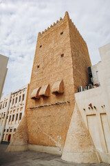 Old fortified building at Souq Waqif in Doha, Qatar