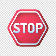 Stop icon vector design in eps 10