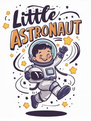 little astronaut child space dream