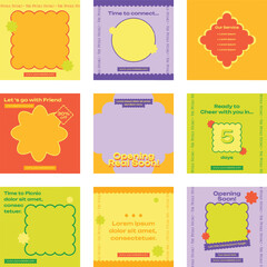 Picnic Invitation Social Media Post Templates