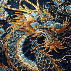 Fototapeta premium Chinese double-side embroidery art product featuring
