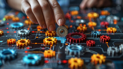 Technology. Consulting, Business, Strategy. equipment, Factory. Parts. Gears. 