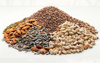 Obraz premium A group of different types of nuts