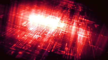 Futuristic screen display matrix, hi-tech digital data telemetry with encrypted numbers, display dynamic background for computer desktop screen display format