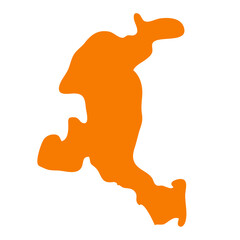 Haut-Katanga map in orange color