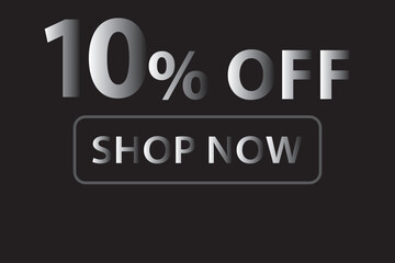 10 Percent Discount, 10% Off Shop Now. Up to 10% Discount Price tag for business promotion poster, banner, sticker, graphic design, icon, logo, sign, social media website coupon vector illustration.