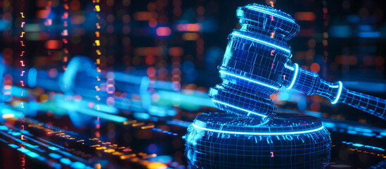 legal cybersecurity laws and regulations abstract technology digital gavel