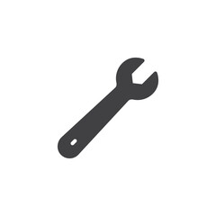 Spanner, wrench vector icon
