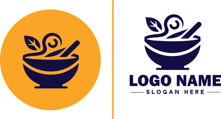 soup bowl icon Soup dish Soup plate Soup container flat logo sign symbol editable vector