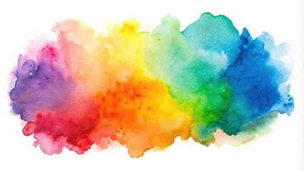 Watercolor paint stain on white paper, creative, abstract, artistic, watercolor, paint, stain, texture, background, colorful, art, design, liquid, vibrant, brushstroke, wet, blot, dye, wash