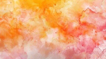 Fototapeta premium Watercolor textures in warm tones, creating a vibrant and artistic background.
