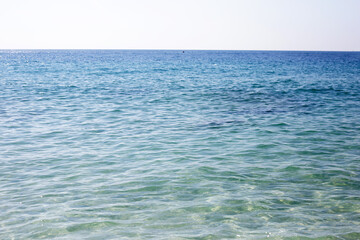 Blue sea surface, ocean in summer time