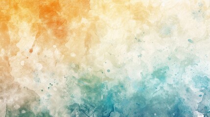 Fototapeta premium Watercolor textures in cool and warm tones, creating a balanced and artistic background.
