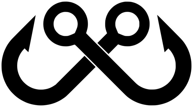 recommend clip art: fish illustration equipment silhouette hook logo fishing icon fisherman outline catch sport hobby bait rod bouy line recreation river shape tackle lure water for vector graphic background