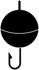 fish illustration equipment silhouette hook logo fishing icon fisherman outline catch sport hobby bait rod bouy line recreation river shape tackle lure water for vector graphic background