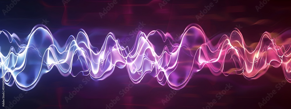 Poster abstract of amplitude modulation wave pattern