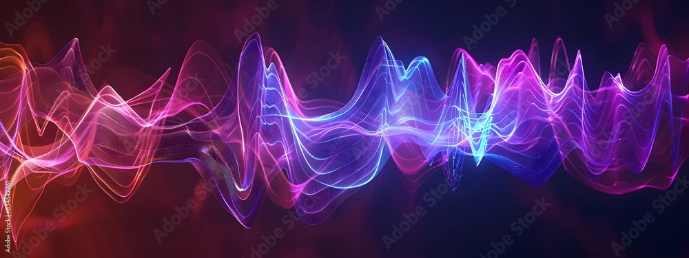 Poster chirped pulse a dynamic wave of increasing frequency over time