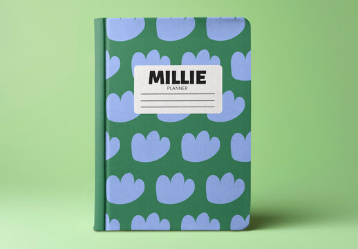 Hand Cover Planner Mockup With Generative AI