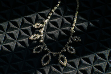 black and white diamonds necklace