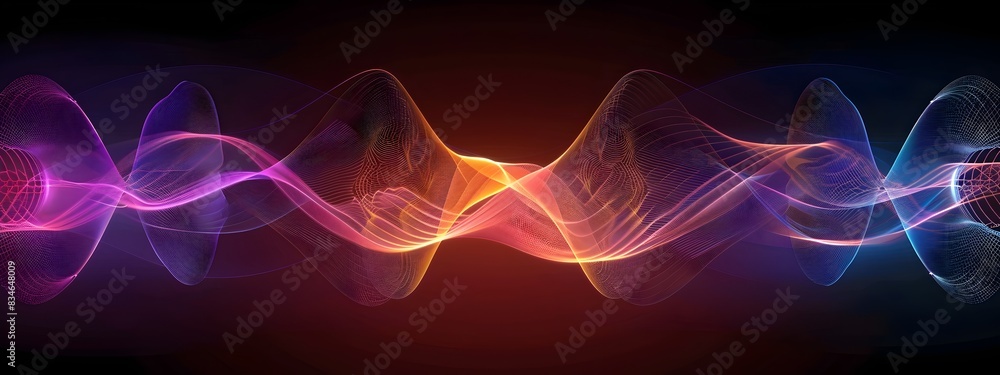 Poster quantum harmonic oscillator wavefunctions dynamic wave visualization