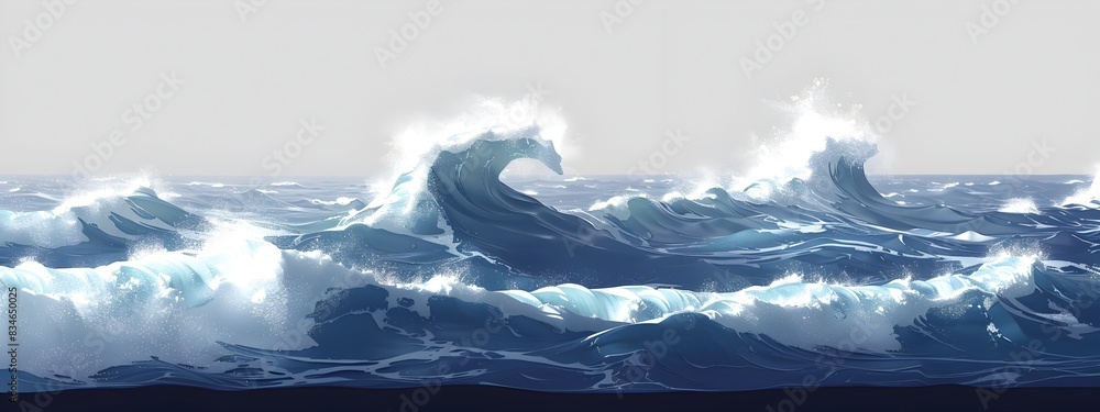 Poster dynamically surging waves in of wave group velocity