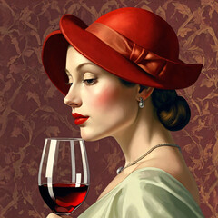 Wine and Glass in Perfect Harmony