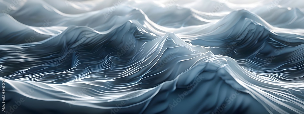 Poster mesmerizing wavefront reconstruction dynamic fluid motions and monochrome abstractions