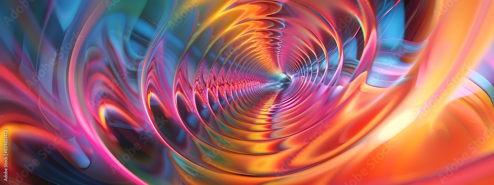 Poster captivating of waveguide dispersion mesmerizing visualization of energy propagation dynamics