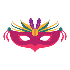 Mardi Gras Mask Illustration