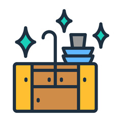 Kitchen Cleaning Icon