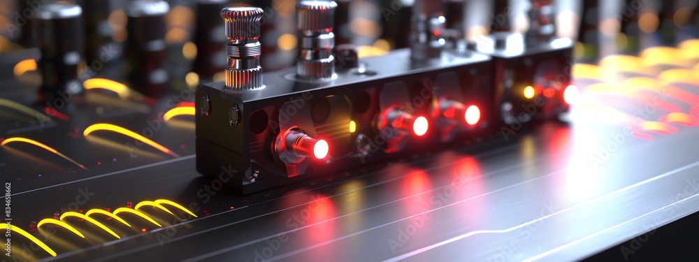 Poster of frequency modulator a device modulating sound waves and audio signals