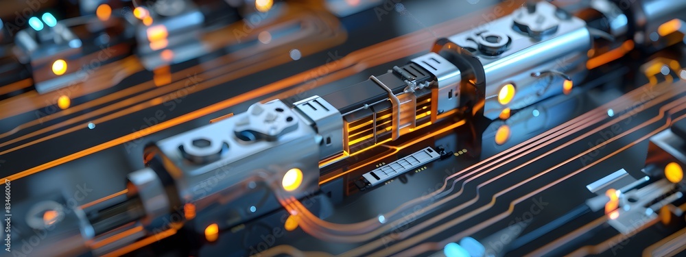 Poster vibrant of a frequency stabilization circuit for advanced electronics