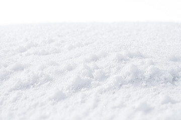 White Snowy Surface Close Up