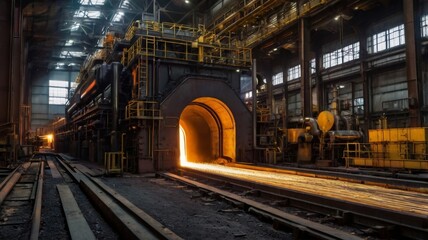 Naklejka premium metallurgical plant