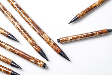 Brown Swirled Pens