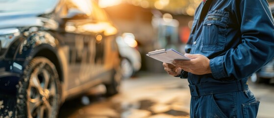 Develop a minimalist email signature for an automotive inspection expert.