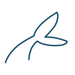 Fototapeta premium Mermaid Tail Line 