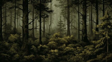 Vintage forest camo design in classic flat style, offering timeless appeal and topnotch concealment with highquality craftsmanship.