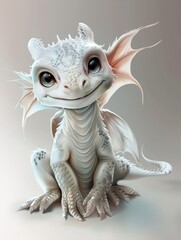 Cute baby dragon cartoon