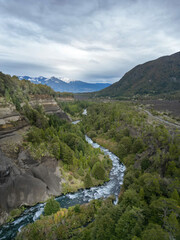Fototapeta premium River in the Mountain Range of Conguillio