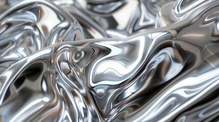 abstract silver liquid metal background