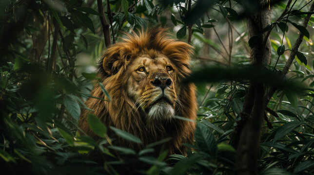 Portrait of a lion