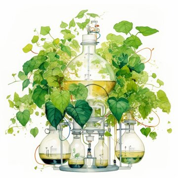 Reagent Bottles clip art preview