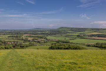 A rural South Downs landscape on a spring day © lemanieh