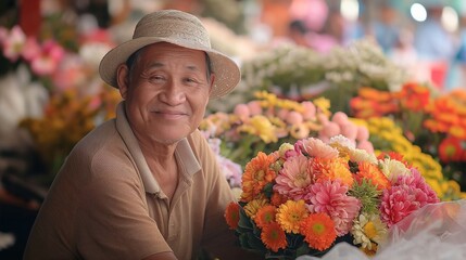 Joyful Flower Vendor
