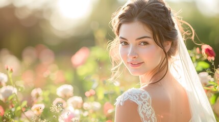 portrait of a woman in the park