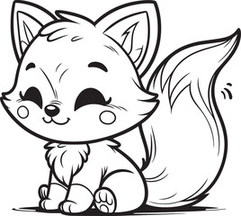 Fox vector cartoon