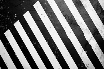 Grungy black and white stripes with a vintage texture, perfect for a retro wallpaper or fabric design