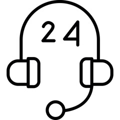 24 Hours Support icon
