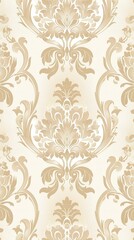 Obraz premium Vintage floral damask seamless pattern for wallpaper or fabric